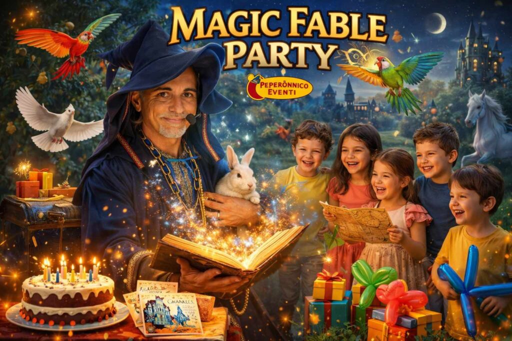 Guglielmo Wilson spettacolo di magia e animazione festa bambini.