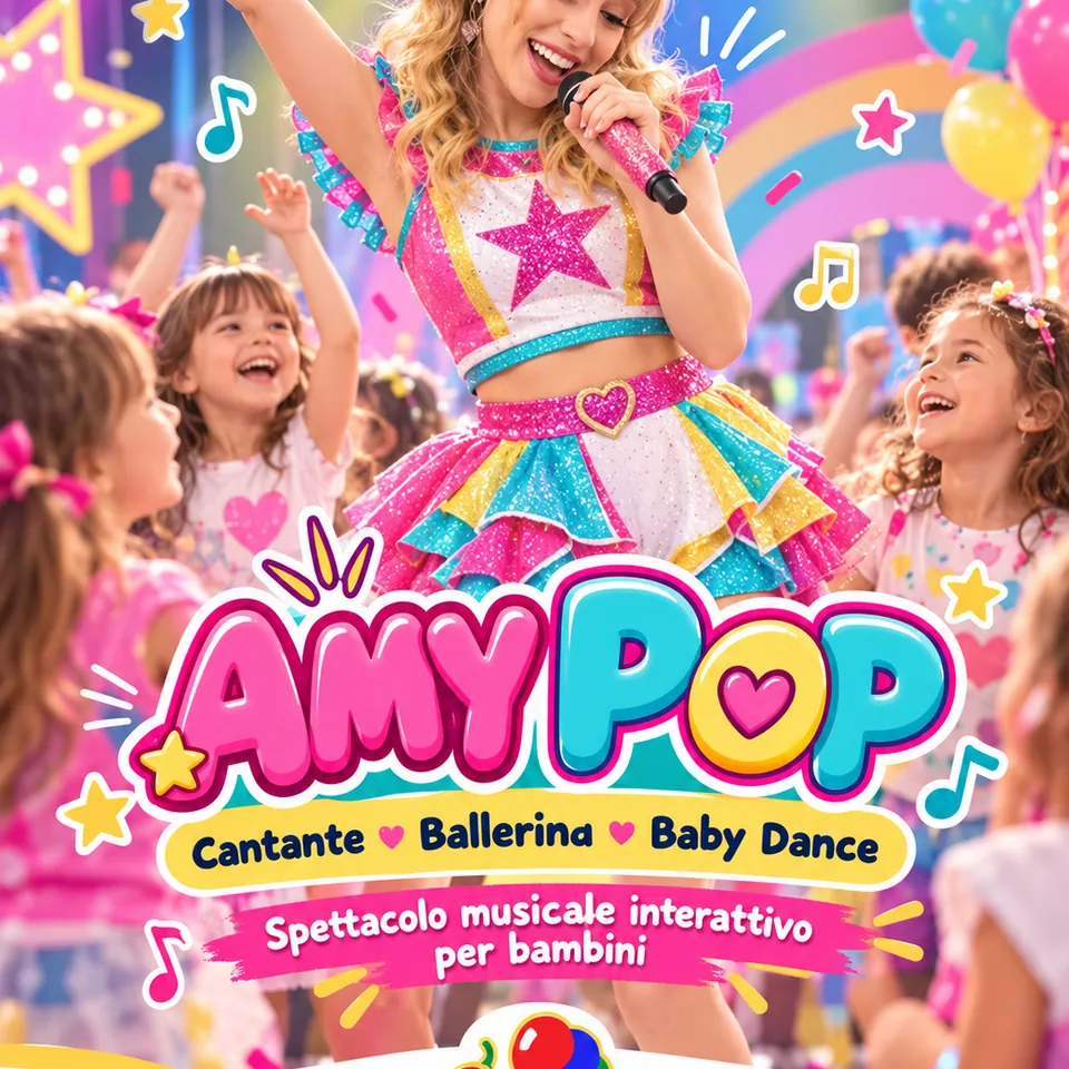 Diventa una Cantante con Amy Pop 8 Immagine promozionale illustrativa di un servizio Peperoncino Eventi