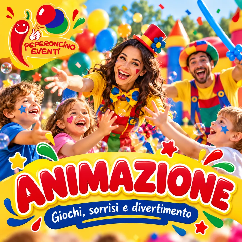 Action Party – Giochi e Sfide 3 Immagine promozionale illustrativa di un servizio Peperoncino Eventi